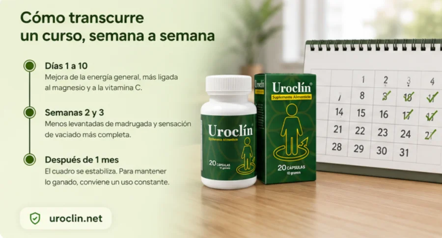 {{OFFER_NAME}} — frasco de cápsulas y un vaso de agua sobre la mesa